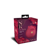 Rosegasm So Thorny Red Tapping Vibrator with 10 Modes Rose Stimulators